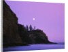 Purple Skies Over Lighthouse by Anonymous