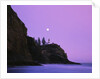 Purple Skies Over Lighthouse by Anonymous