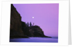 Purple Skies Over Lighthouse by Anonymous