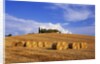 Hay Bales and Farmhouse in Val d'Orcia by Anonymous