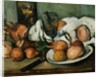 Detail of Still Life with Onions by Paul Cezanne