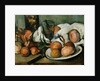 Detail of Still Life with Onions by Paul Cezanne