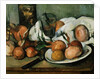 Detail of Still Life with Onions by Paul Cezanne