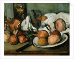 Detail of Still Life with Onions by Paul Cezanne