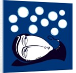 Cartoon of Man Blowing Bubbles by Anonymous