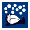 Cartoon of Man Blowing Bubbles by Anonymous