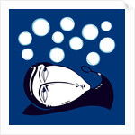 Cartoon of Man Blowing Bubbles by Anonymous