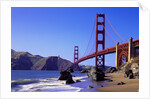Beach and Golden Gate Bridge by Anonymous