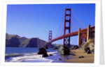 Beach and Golden Gate Bridge by Anonymous