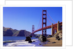 Beach and Golden Gate Bridge by Anonymous