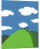 Sheep and Clouds by Anonymous