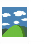Sheep and Clouds by Anonymous