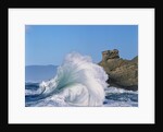 Wave Crashing on Rocky Coast by Anonymous