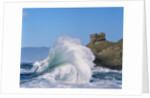 Wave Crashing on Rocky Coast by Anonymous