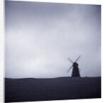 Windmill Under Gray Sky by Anonymous