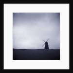 Windmill Under Gray Sky by Anonymous