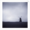 Windmill Under Gray Sky by Anonymous