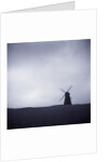 Windmill Under Gray Sky by Anonymous