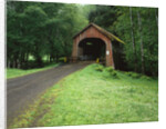Covered Bridge near Coast by Anonymous