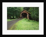 Covered Bridge near Coast by Anonymous