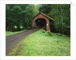 Covered Bridge near Coast by Anonymous