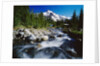Winding Creek Below Snow-Capped Mountain by Anonymous