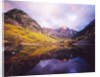 Autumn Trees Encircling Mountain Lake at Dawn by Anonymous