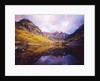 Autumn Trees Encircling Mountain Lake at Dawn by Anonymous