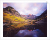 Autumn Trees Encircling Mountain Lake at Dawn by Anonymous