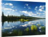 Clouds in Sky Reflected by Mountain Lake by Anonymous