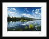 Clouds in Sky Reflected by Mountain Lake by Anonymous