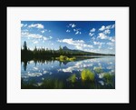 Clouds in Sky Reflected by Mountain Lake by Anonymous