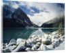 Snow-Covered Rocks in Banff National Park by Anonymous