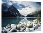 Snow-Covered Rocks in Banff National Park by Anonymous