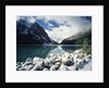 Snow-Covered Rocks in Banff National Park by Anonymous