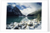 Snow-Covered Rocks in Banff National Park by Anonymous