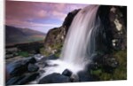 Waterfall and Jagged Rocks in the Irish Countryside by Anonymous