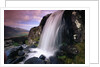 Waterfall and Jagged Rocks in the Irish Countryside by Anonymous