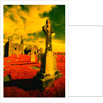 Stone Crosses and Ruins in a Bizarre Landscape by Anonymous