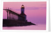 Michigan City Lighthouse at Sunset by Corbis