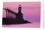 Michigan City Lighthouse at Sunset by Corbis