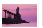 Michigan City Lighthouse at Sunset by Corbis