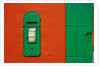 Bright Green Mail Slot by Anonymous