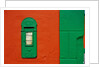Bright Green Mail Slot by Anonymous
