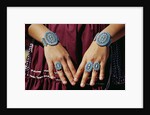 Turquoise Bracelets and Rings by Anonymous