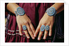 Turquoise Bracelets and Rings by Anonymous