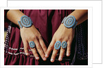Turquoise Bracelets and Rings by Anonymous