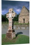 Celtic Cross at a Christian Monastery by Corbis