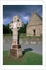 Celtic Cross at a Christian Monastery by Corbis