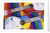 Colorful Souvenir Guitars by Anonymous